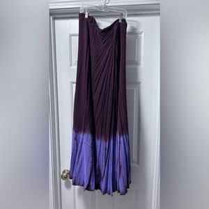 Tye Dyed Wrap Maxi Skirt